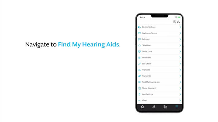 Comment utiliser « Localiser mes aides auditives »